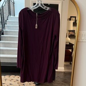 Eileen Fisher burgundy Tunic Top